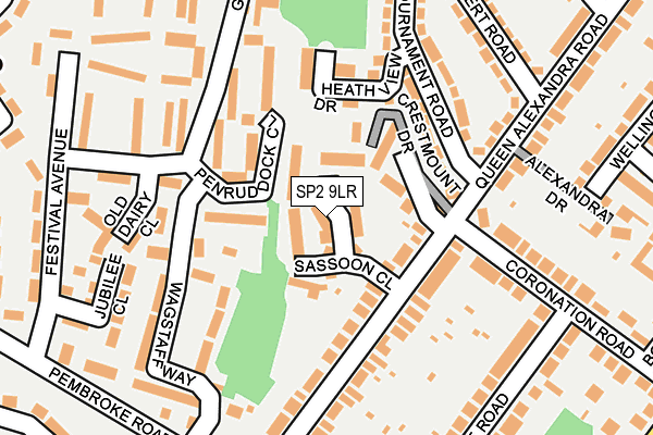 SP2 9LR map - OS OpenMap – Local (Ordnance Survey)
