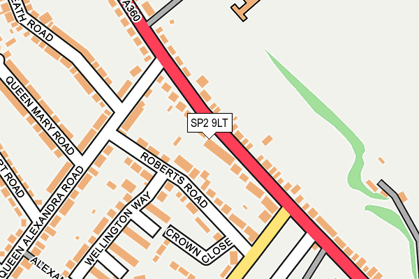 SP2 9LT map - OS OpenMap – Local (Ordnance Survey)