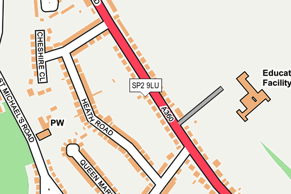 SP2 9LU map - OS OpenMap – Local (Ordnance Survey)