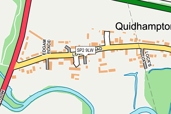 SP2 9LW map - OS OpenMap – Local (Ordnance Survey)