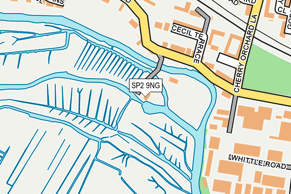 SP2 9NG map - OS OpenMap – Local (Ordnance Survey)