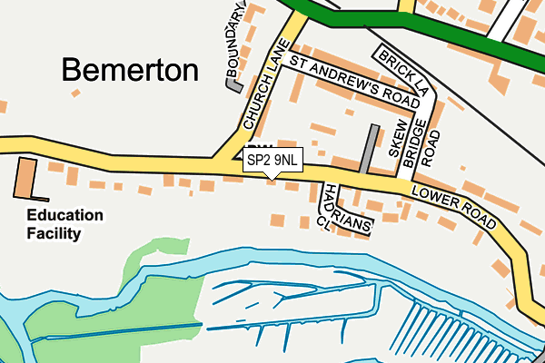 SP2 9NL map - OS OpenMap – Local (Ordnance Survey)