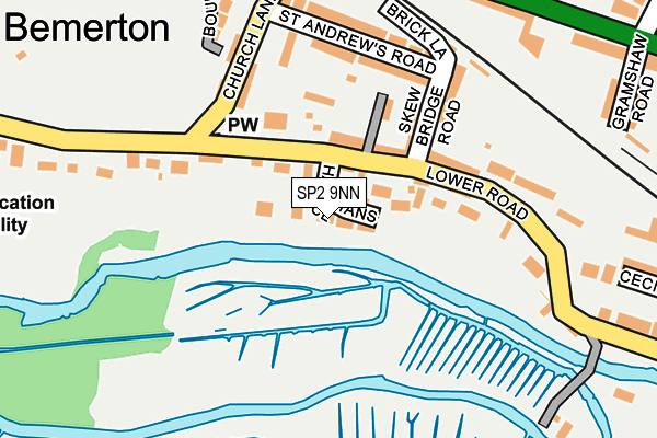 SP2 9NN map - OS OpenMap – Local (Ordnance Survey)