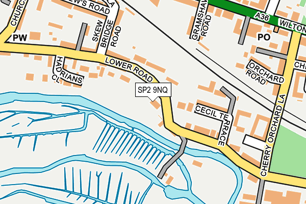 SP2 9NQ map - OS OpenMap – Local (Ordnance Survey)