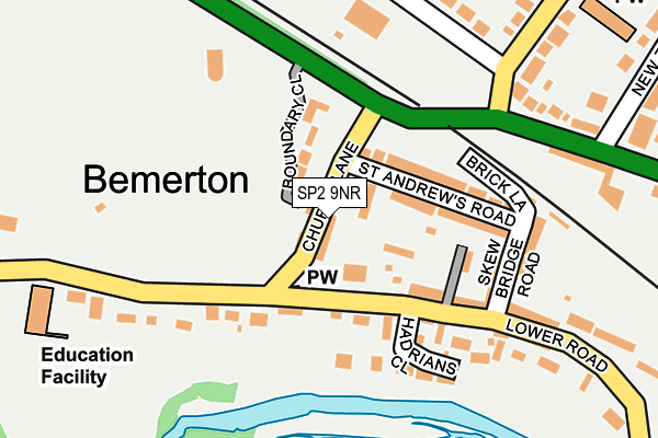 SP2 9NR map - OS OpenMap – Local (Ordnance Survey)