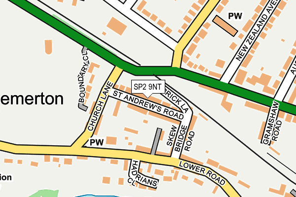 SP2 9NT map - OS OpenMap – Local (Ordnance Survey)