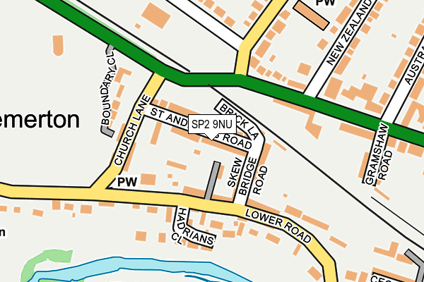 SP2 9NU map - OS OpenMap – Local (Ordnance Survey)