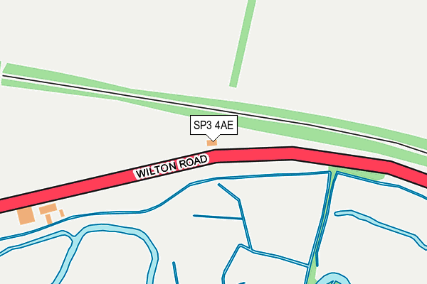 SP3 4AE map - OS OpenMap – Local (Ordnance Survey)