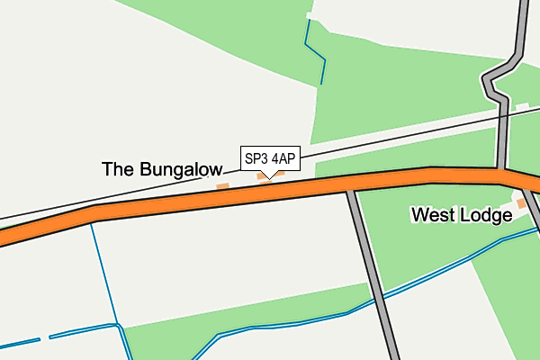 SP3 4AP map - OS OpenMap – Local (Ordnance Survey)