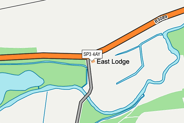 SP3 4AY map - OS OpenMap – Local (Ordnance Survey)