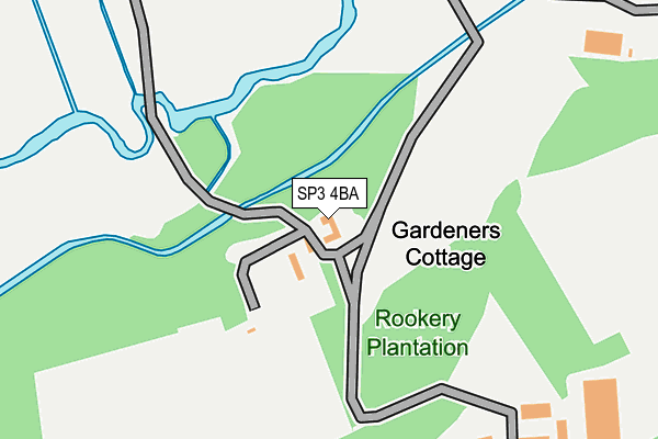 SP3 4BA map - OS OpenMap – Local (Ordnance Survey)