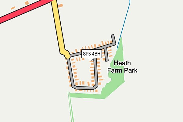 SP3 4BH map - OS OpenMap – Local (Ordnance Survey)