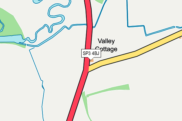 SP3 4BJ map - OS OpenMap – Local (Ordnance Survey)