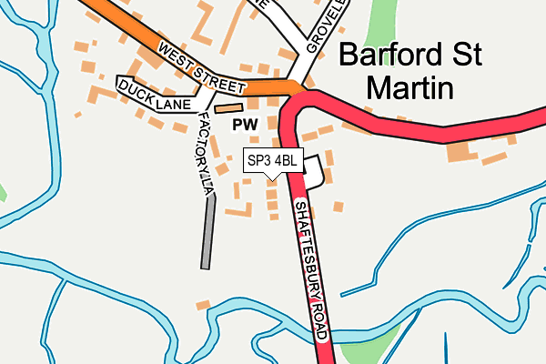 SP3 4BL map - OS OpenMap – Local (Ordnance Survey)