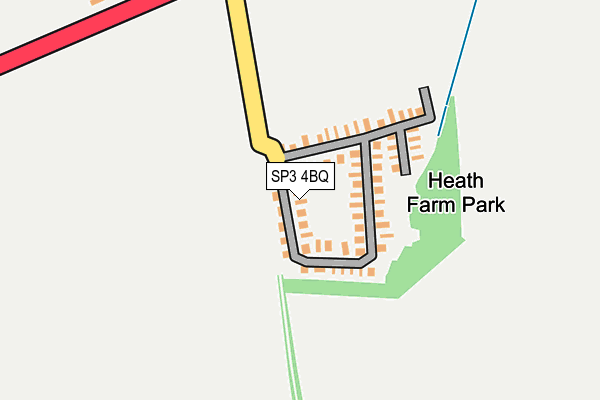 SP3 4BQ map - OS OpenMap – Local (Ordnance Survey)