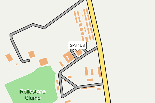 SP3 4DS map - OS OpenMap – Local (Ordnance Survey)