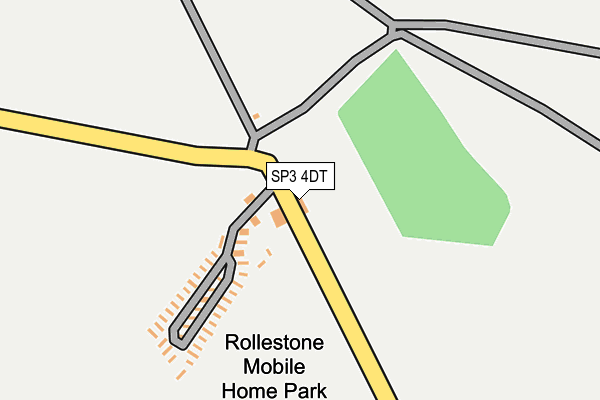 SP3 4DT map - OS OpenMap – Local (Ordnance Survey)