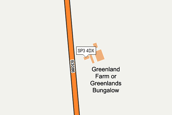 SP3 4DX map - OS OpenMap – Local (Ordnance Survey)