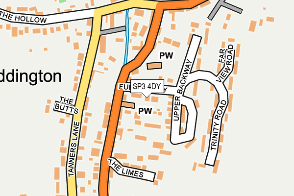 SP3 4DY map - OS OpenMap – Local (Ordnance Survey)