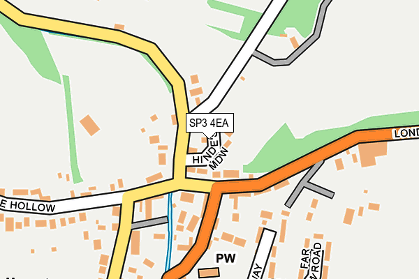 SP3 4EA map - OS OpenMap – Local (Ordnance Survey)
