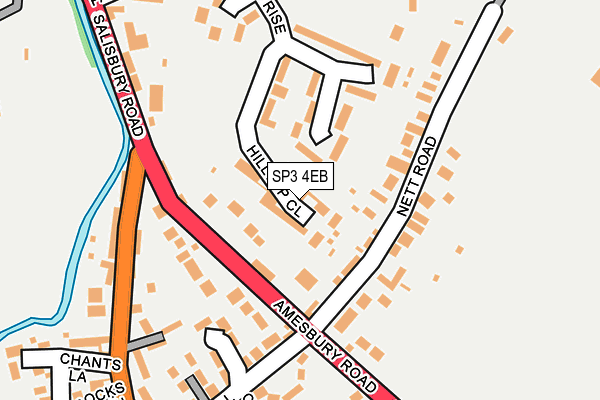 SP3 4EB map - OS OpenMap – Local (Ordnance Survey)