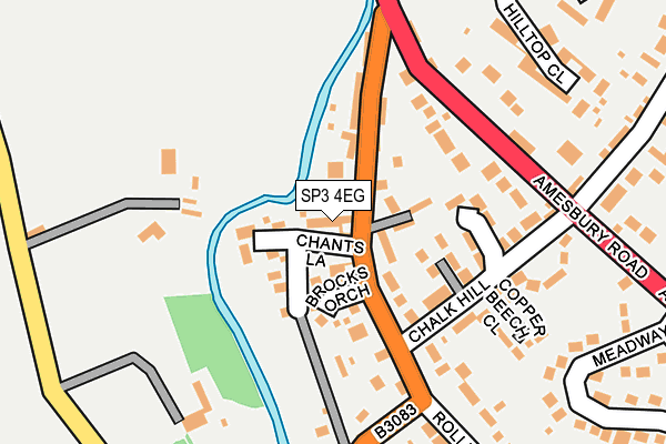 SP3 4EG map - OS OpenMap – Local (Ordnance Survey)