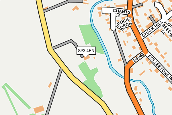 SP3 4EN map - OS OpenMap – Local (Ordnance Survey)