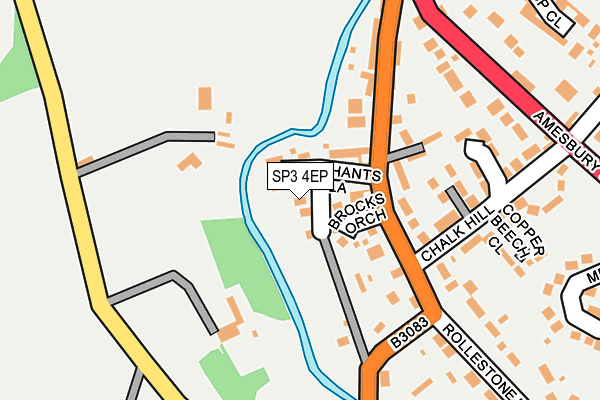 SP3 4EP map - OS OpenMap – Local (Ordnance Survey)