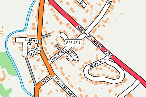 SP3 4EU map - OS OpenMap – Local (Ordnance Survey)