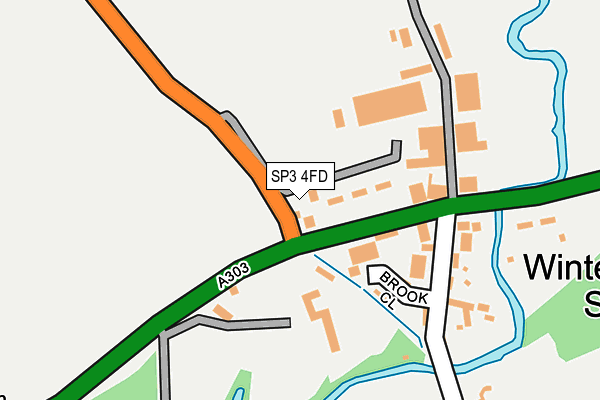 SP3 4FD map - OS OpenMap – Local (Ordnance Survey)
