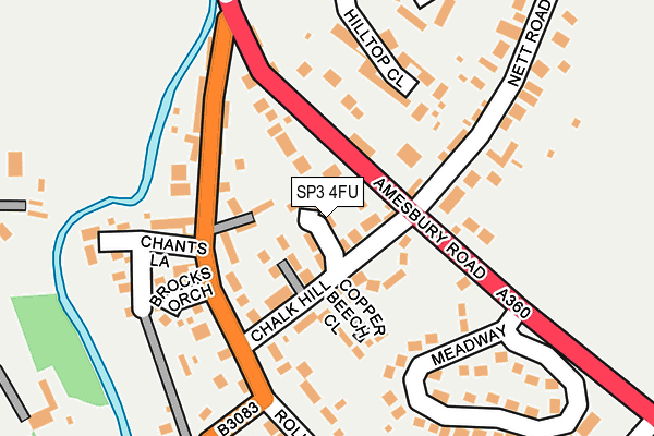 SP3 4FU map - OS OpenMap – Local (Ordnance Survey)