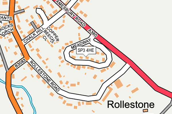 SP3 4HE map - OS OpenMap – Local (Ordnance Survey)