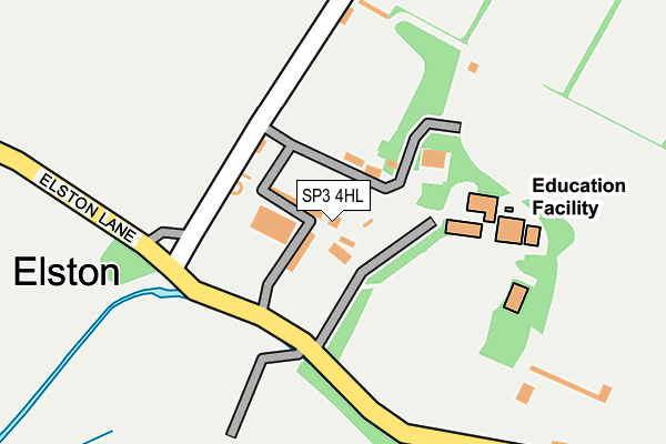 SP3 4HL map - OS OpenMap – Local (Ordnance Survey)