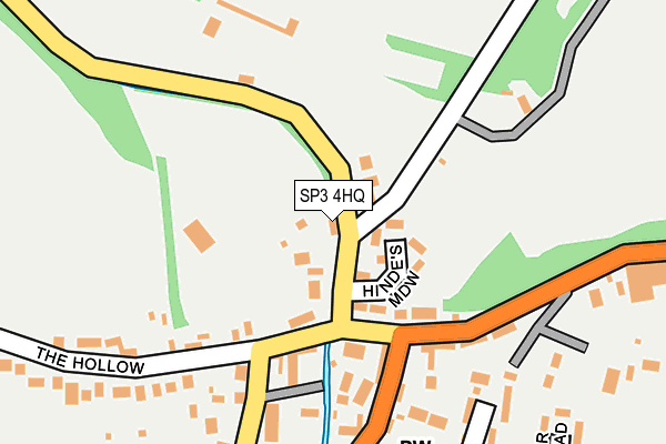 SP3 4HQ map - OS OpenMap – Local (Ordnance Survey)