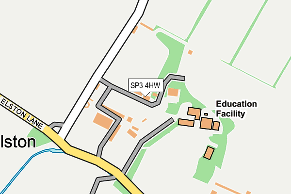 SP3 4HW map - OS OpenMap – Local (Ordnance Survey)