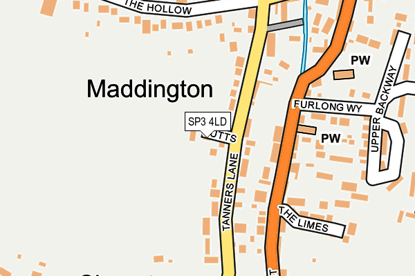 SP3 4LD map - OS OpenMap – Local (Ordnance Survey)