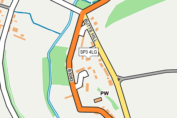 SP3 4LG map - OS OpenMap – Local (Ordnance Survey)