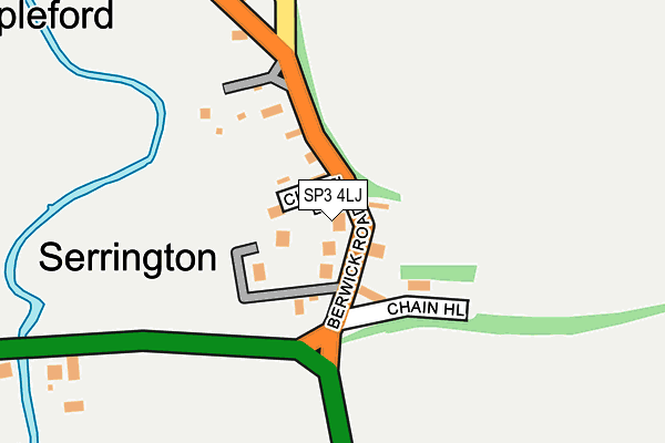 SP3 4LJ map - OS OpenMap – Local (Ordnance Survey)