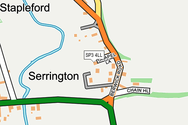 SP3 4LL map - OS OpenMap – Local (Ordnance Survey)