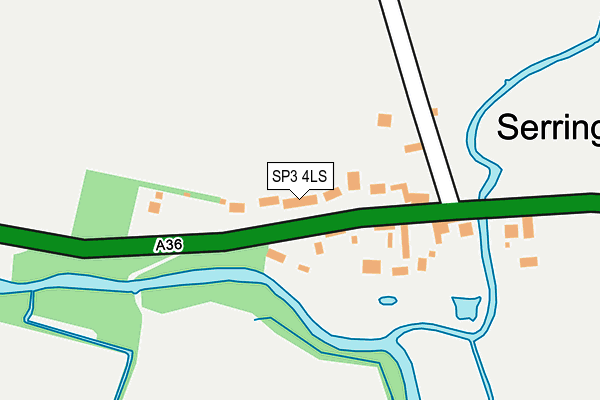 SP3 4LS map - OS OpenMap – Local (Ordnance Survey)