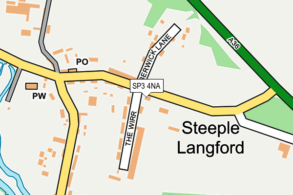 SP3 4NA map - OS OpenMap – Local (Ordnance Survey)