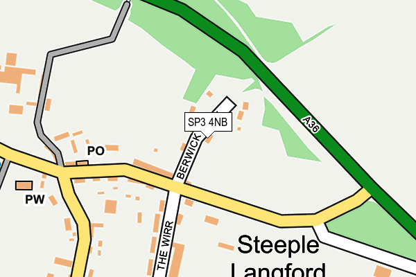 SP3 4NB map - OS OpenMap – Local (Ordnance Survey)