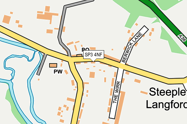 SP3 4NF map - OS OpenMap – Local (Ordnance Survey)