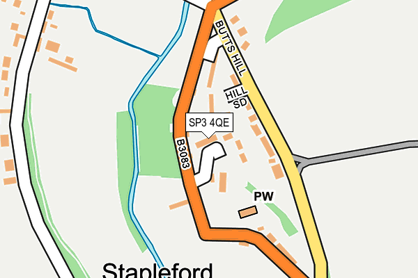 SP3 4QE map - OS OpenMap – Local (Ordnance Survey)