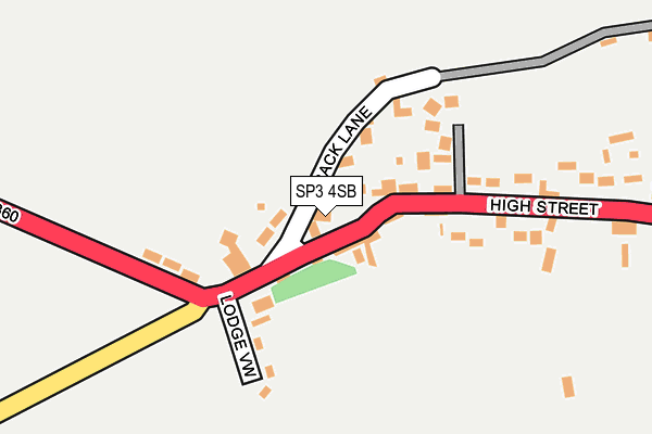 SP3 4SB map - OS OpenMap – Local (Ordnance Survey)