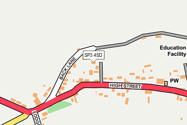 SP3 4SD map - OS OpenMap – Local (Ordnance Survey)