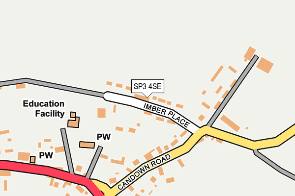 SP3 4SE map - OS OpenMap – Local (Ordnance Survey)