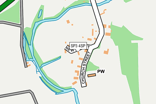 SP3 4SP map - OS OpenMap – Local (Ordnance Survey)