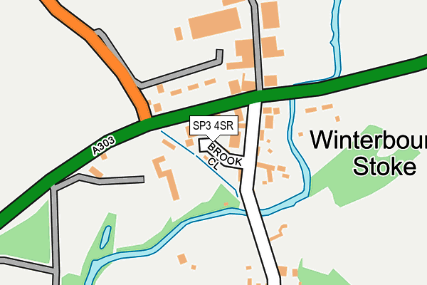SP3 4SR map - OS OpenMap – Local (Ordnance Survey)