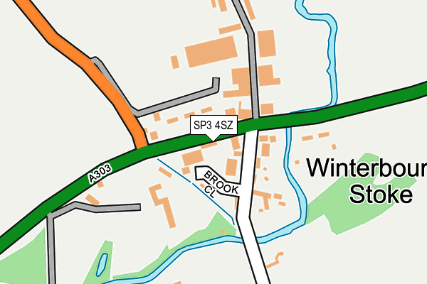 SP3 4SZ map - OS OpenMap – Local (Ordnance Survey)